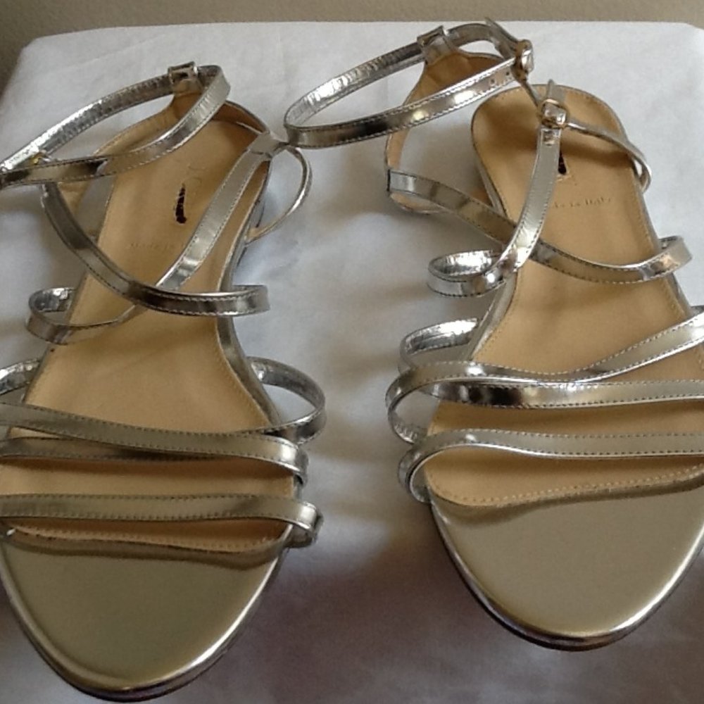 J. Crew Emmaline Mirror Metallice Mini-Wedge